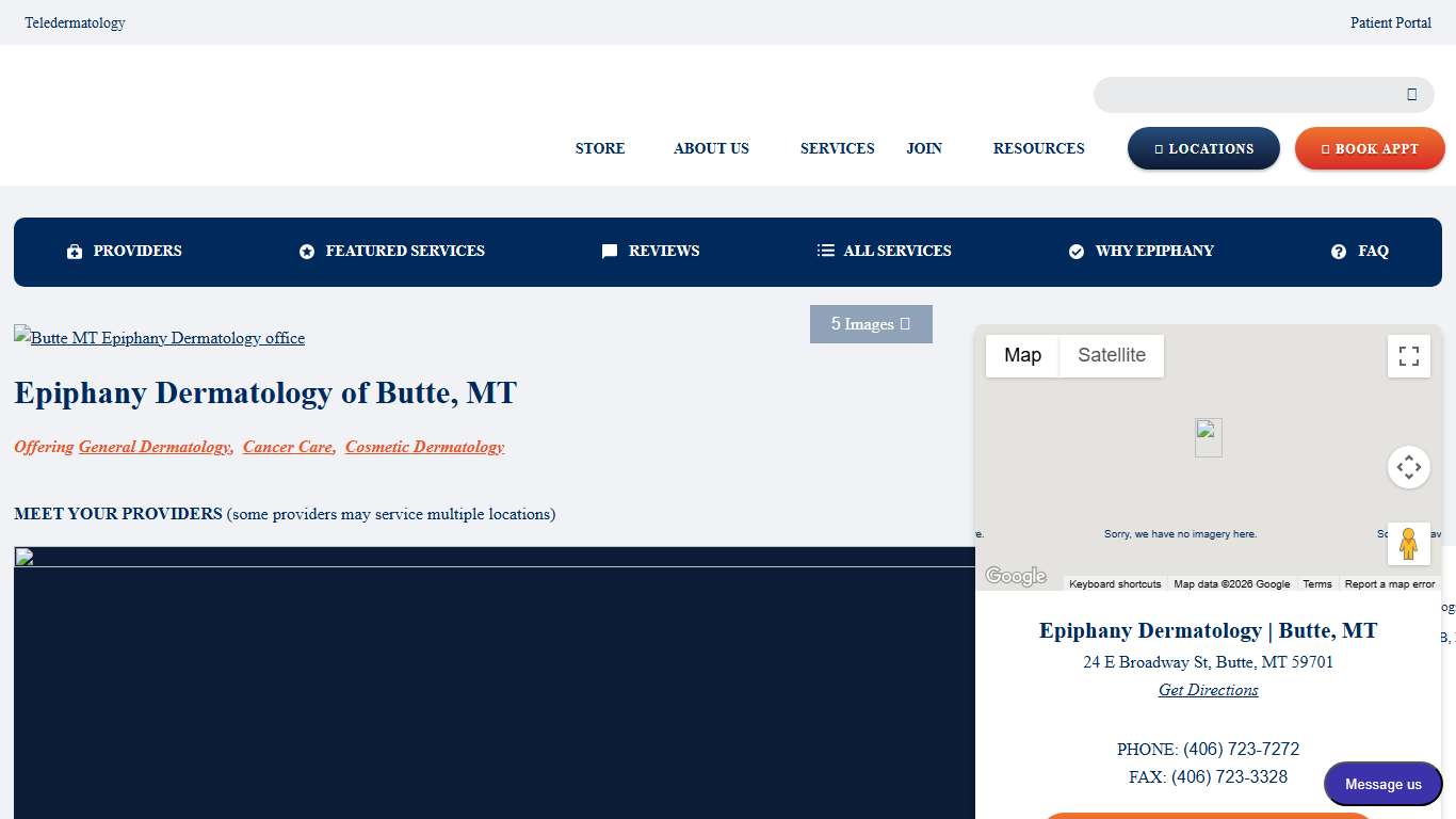 Butte, MT | Epiphany Dermatology