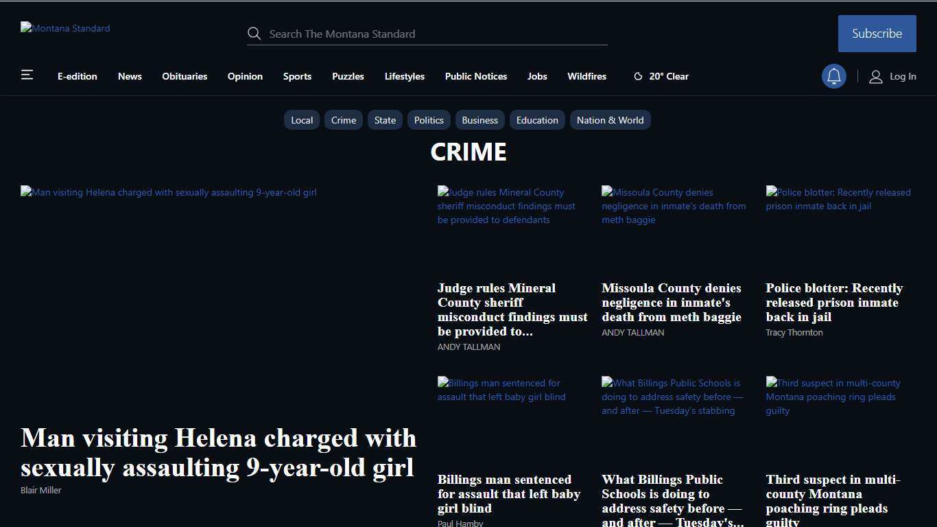 Crime News | Butte, MT | mtstandard.com